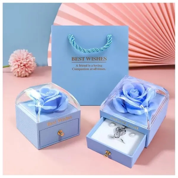 Rose Velvet Jewelry Box