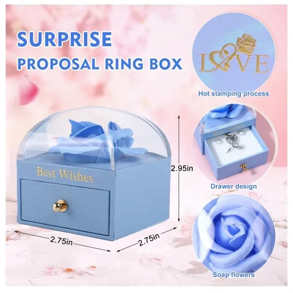Rose Velvet Jewelry Box