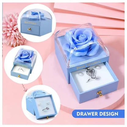 Rose Velvet Jewelry Box