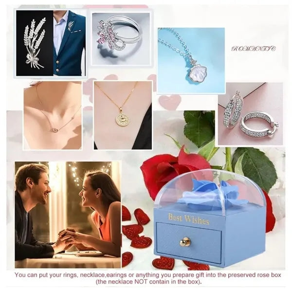 Rose Velvet Jewelry Box