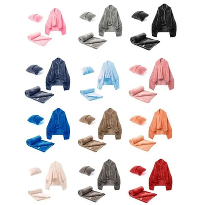 2-in-1 Multifunctional Thickened Shawl Pillow Blanket