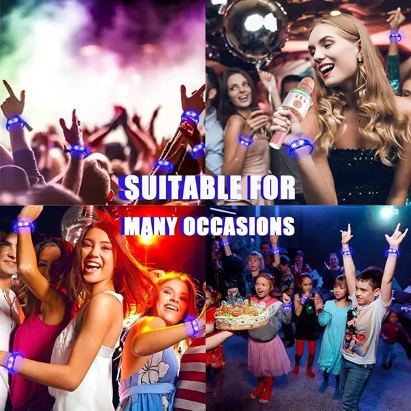 Sound-Activated LED Glow Bracelets for Parties & Events