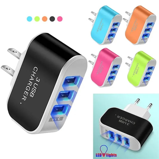 3 USB Charger Adapter