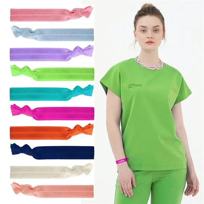 Colorful Elastic Knotted Hair Tie