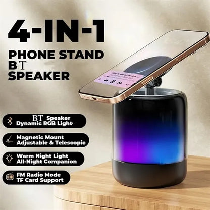 Bluetooth Speaker with Magnetic Phone Stand
