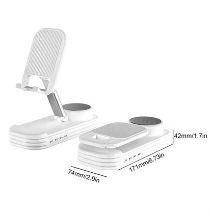 Cell Phone Stand with Wireless Bluetooth Speaker