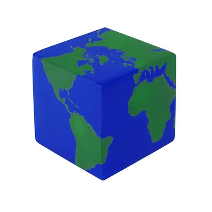 Earth Cube Shape Stress Ball
