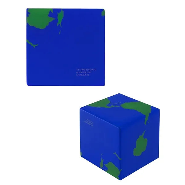 Earth Cube Shape Stress Ball