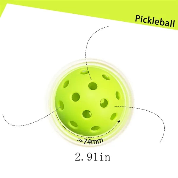 Durable TPE Pickleballs With 26 Or 40 Holes For Outdoor Play