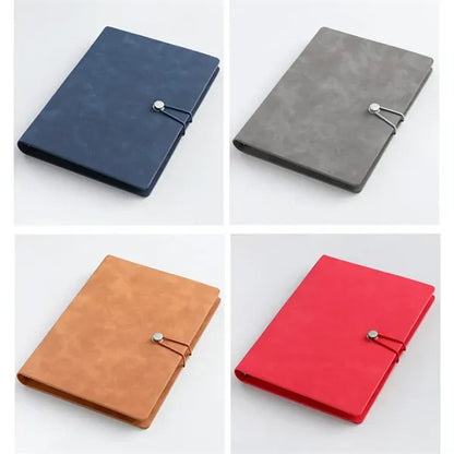 A5 Thickened Simple Retro Suede Office Loose-leaf Notebook