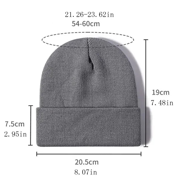 Custom Logo Knit Beanie For Men And Women Winter Warm