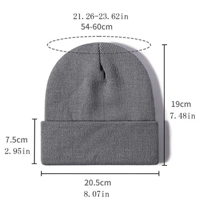 Custom Logo Knit Beanie For Men And Women Winter Warm