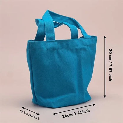 Fashion Mini Colorful Gift Shopping Tote Canvas Bag