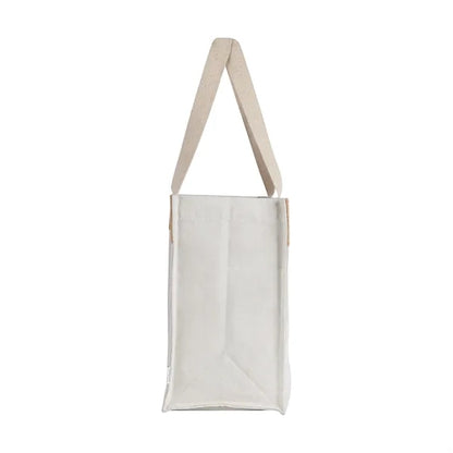 Sophia Canvas Tote With Jute Trim