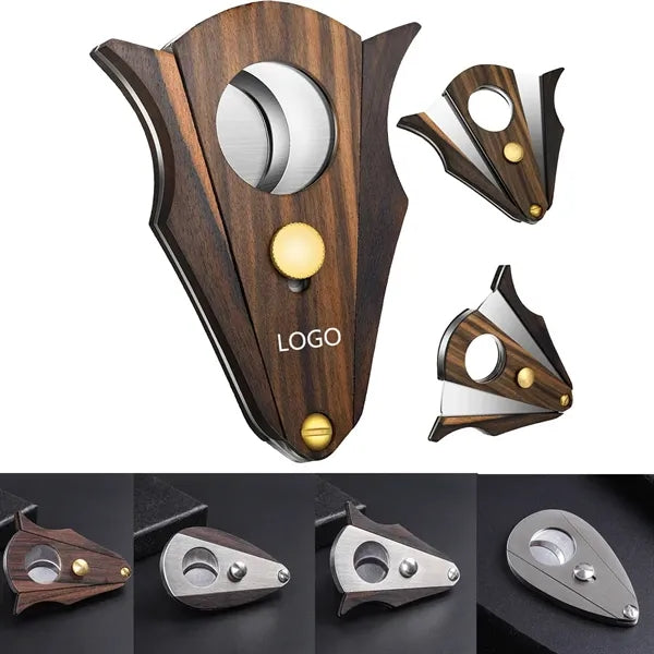 Stainless Steel Wood Cigar Cutter