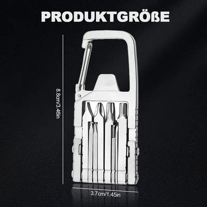 13-in-1 Keychain Multitool with Phone Stand
