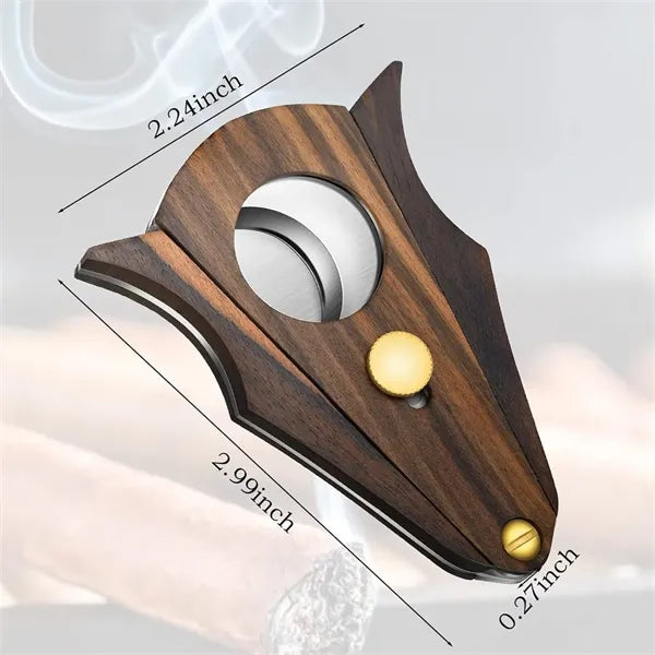 Stainless Steel Wood Cigar Cutter