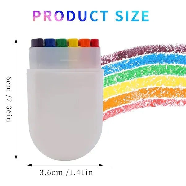 6-Color Rainbow Face Paint Stick