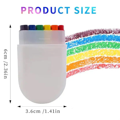 6-Color Rainbow Face Paint Stick