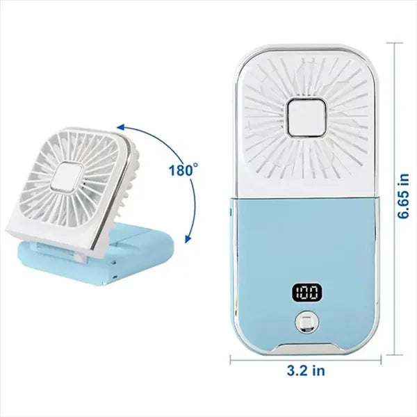 5-in-1 Rechargeable Foldable USB Fan