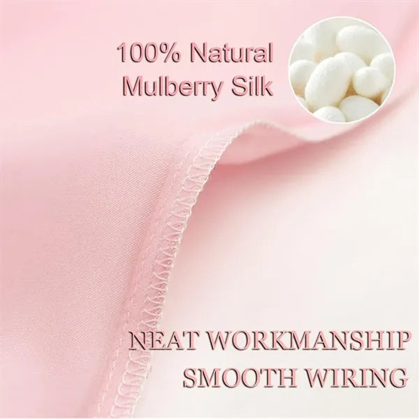 Real Silk Bedding Pillowcase Eye Mask Travel Set Gift