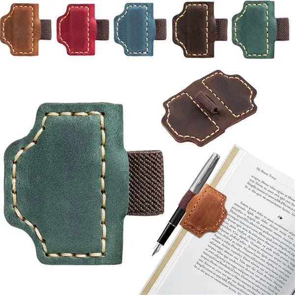 Bygone Mark Leather Magnetic Bookmarks
