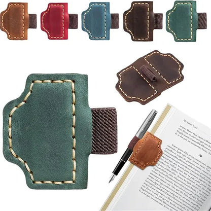 Bygone Mark Leather Magnetic Bookmarks