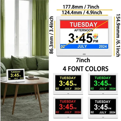 Digital Calendar Alarm Clock Picture Frame