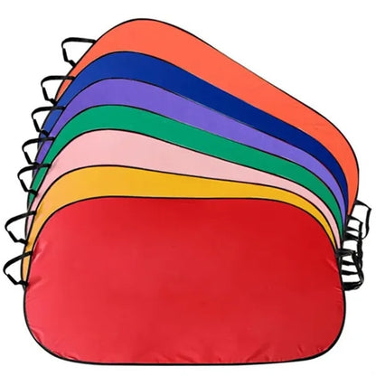Foldable Car Windshield Sunshade With Storage Pouch