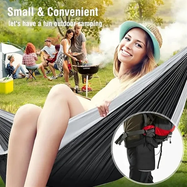 Portable Camping Hammock with Tree Straps