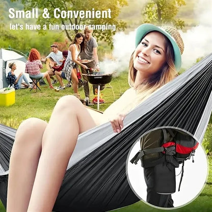 Portable Camping Hammock with Tree Straps