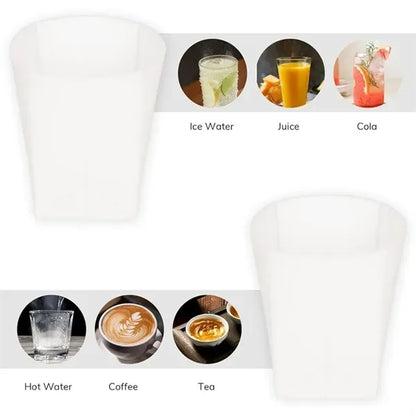 Collapsible Silicone Travel Cup With Card Sleeve