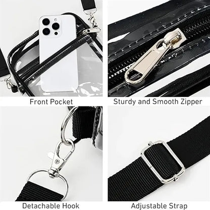 Stadium Approved Clear Crossbody Bag for Events