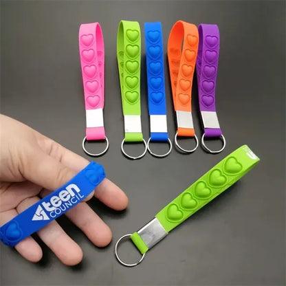 Push Pop Keychain Stress Reliever Toys