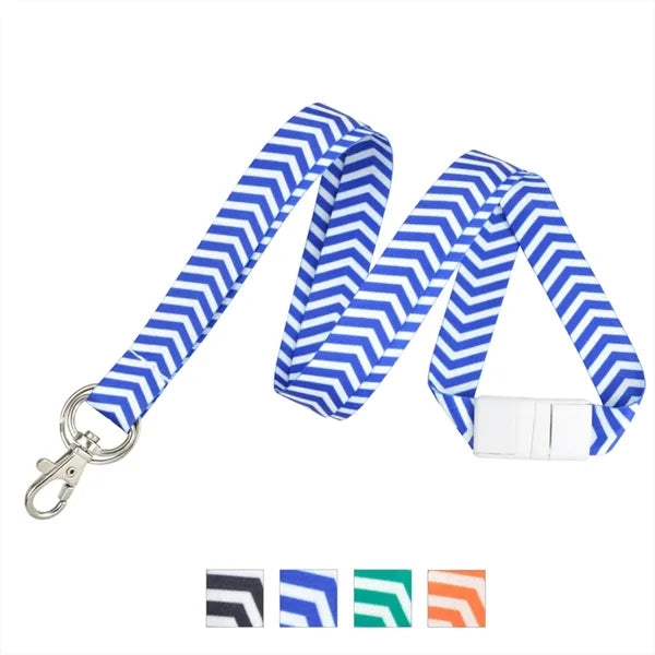 5/8" Pre-printed Dye Sublimated Lanyard (Zig Zag)