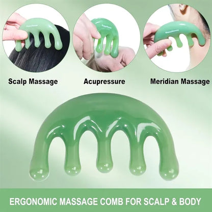 Premium Resin Scalp Massage Tool Head Massager
