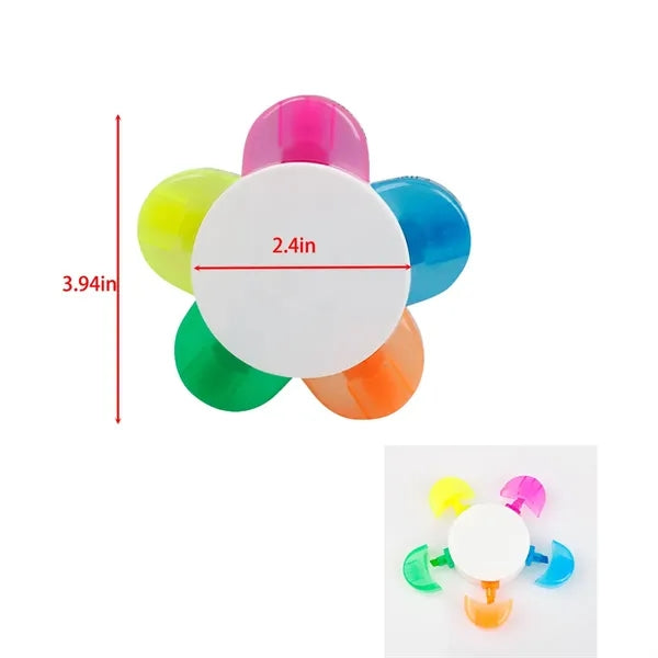 Five Colors Highlighter Marker Pen