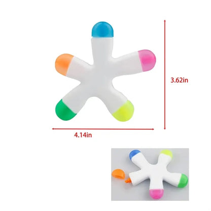Five Colors Highlighter Marker Pen
