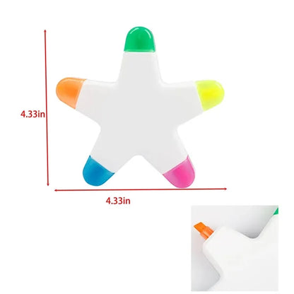 Five Colors Highlighter Marker Pen