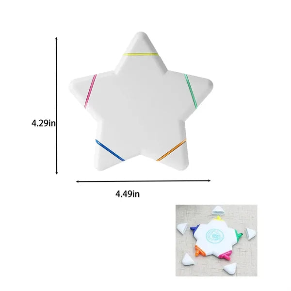 Five Colors Highlighter Marker Pen