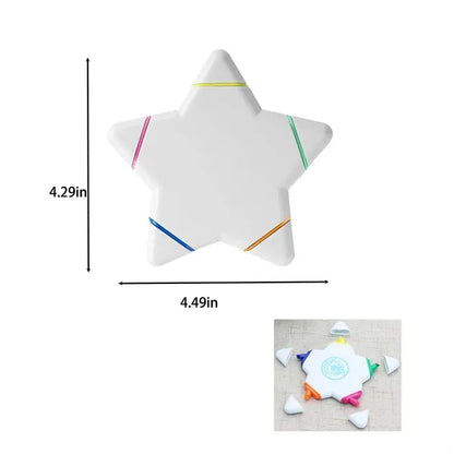Five Colors Highlighter Marker Pen