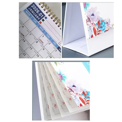 Full Color Standing Spiral Desk Calendar