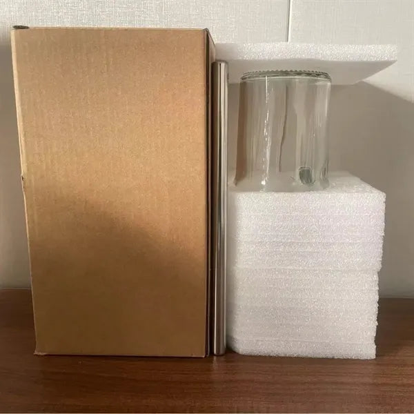 Bamboo Lids Glass Cups