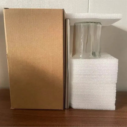 Bamboo Lids Glass Cups