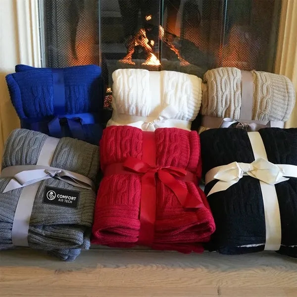 50" x 60"Cable Knit Blankets
