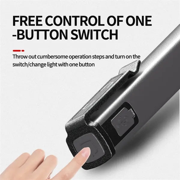 Magnetic Flashlight With Clip