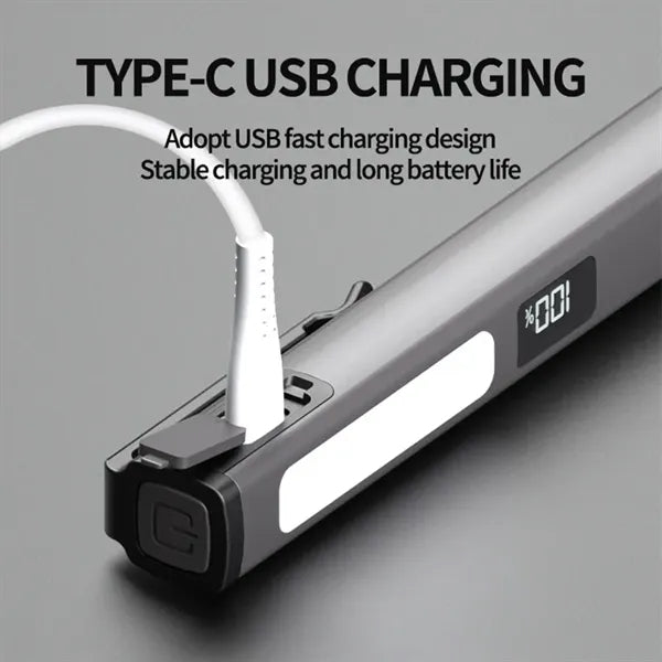 Magnetic Flashlight With Clip