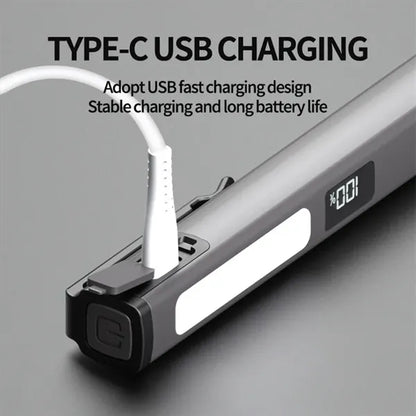 Magnetic Flashlight With Clip