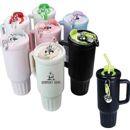 40oz Stainless Steel Tumbler with Handle