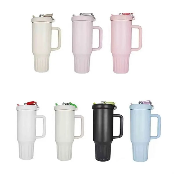 40oz Stainless Steel Tumbler with Handle